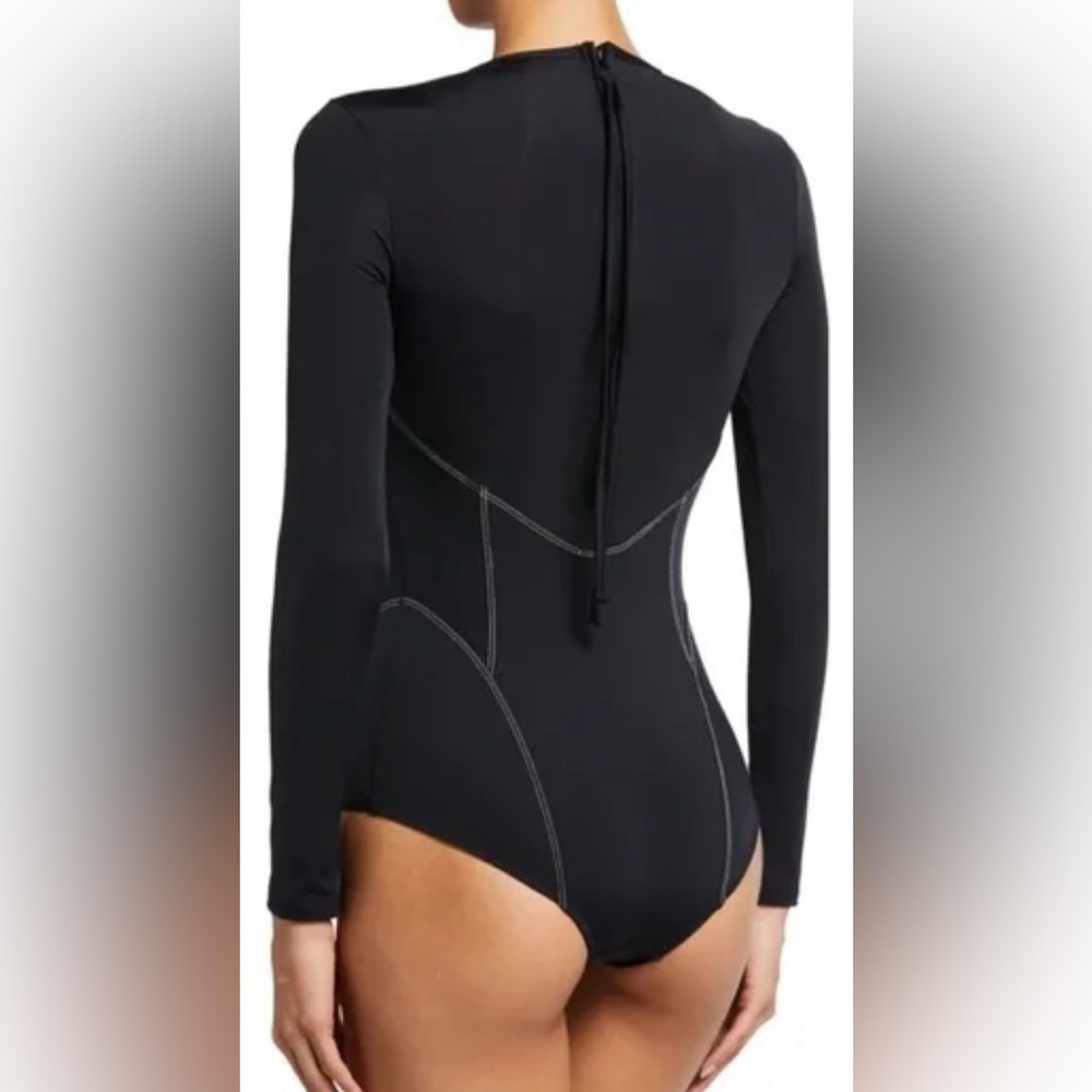 607.  Mara Hoffman Lido Surf One Piece Swim - Picture 6 of 13